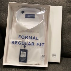 regular fit French cuff tuxedo shirt Tall